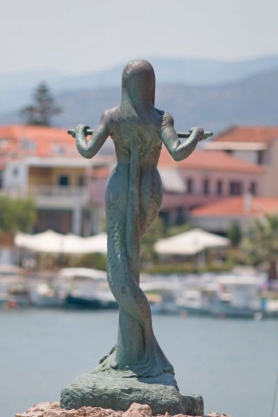 Stheno Mermaid in Paralio Astros.  Photo © by Serafeim Zormpas.