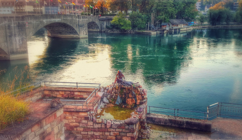 St. Anna Mermaid of Rheinfelden. Photo © by Philip Jepsen
