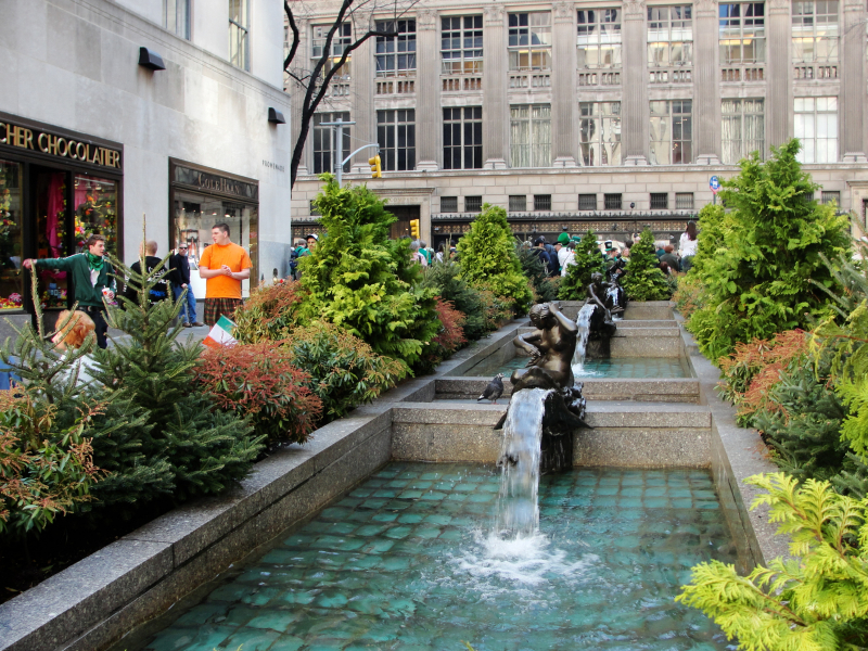 Rockefeller Plaza Gardens.  Photo © by Josef Pinlac.