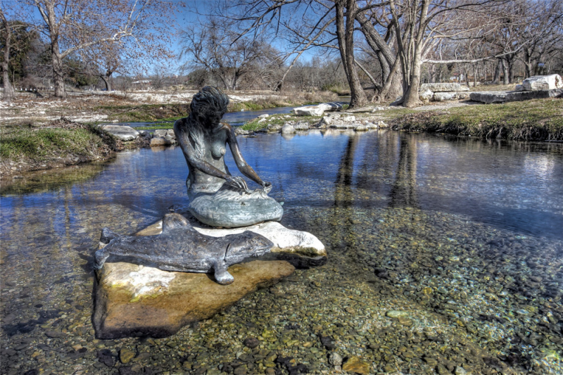 Indian Mermaid Sirena in Salado, Texas.   Photo by Angi English.