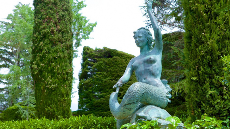 One of the mermaids of Santa Clotilde.