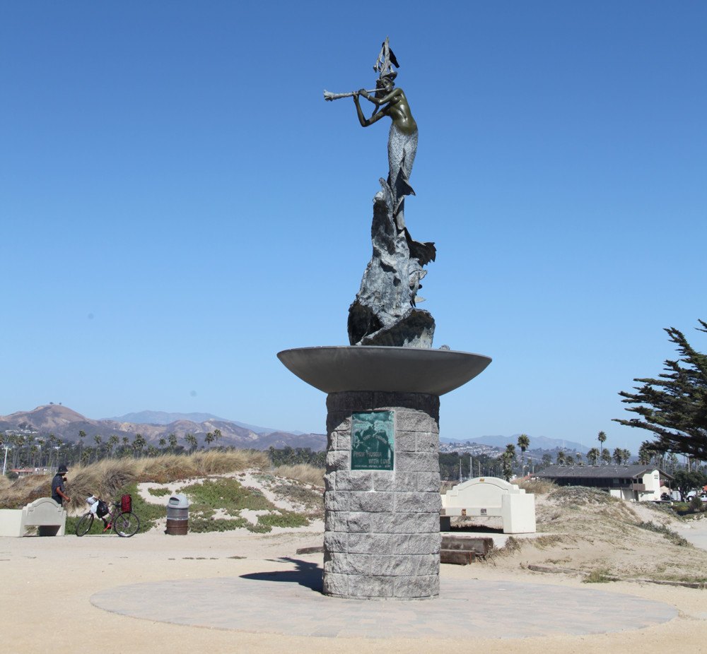 Russian Mermaid statues at Soter Point in Ventura, California