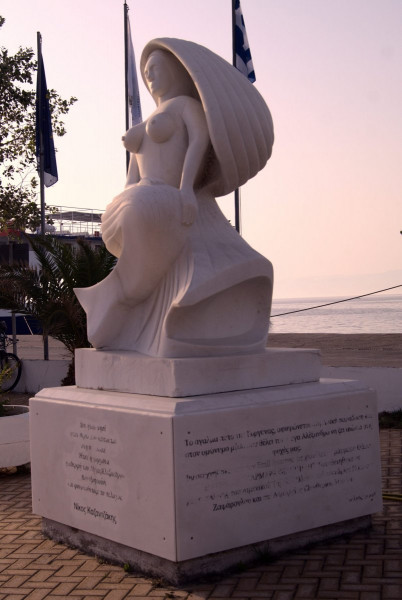 Mermaid Thessalonike on Thasos.  Photo © by Ioanna Tokmakidou.