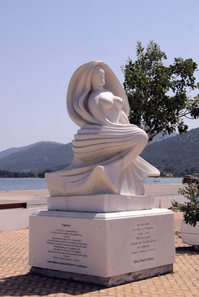Mermaid Thessalonike on Thasos.  Photo © by Ioanna Tokmakidou.