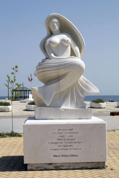 Mermaid Thessalonike on Thasos.  Photo © by Ioanna Tokmakidou.