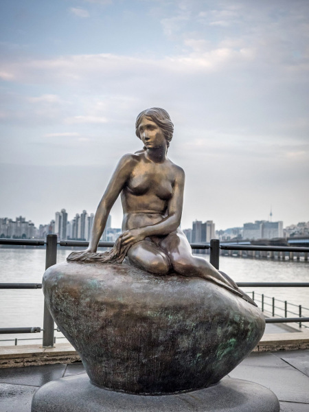 The Little Mermaid in Seoul.  Photo © by Mark Deibert.