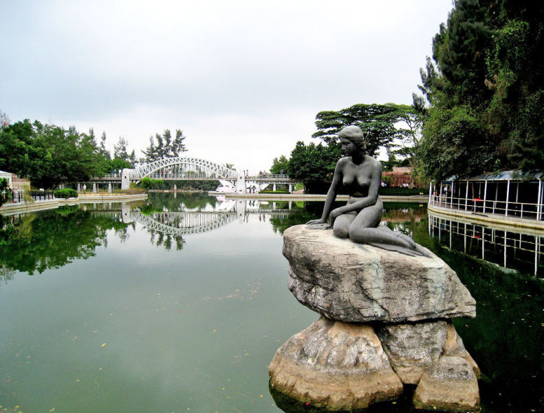 The Little Mermaid in Shenzhen's Window of the World Park.  Photo © by Marcus Nilsen.