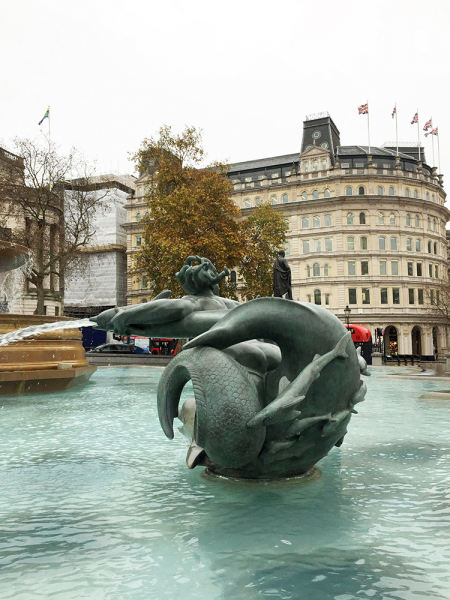 Trafalgar Square Mermaids.  Photo by Chris Davis
