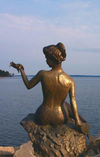 The Lorelie Mermaid in Unity, Maine.  Photo © by Forest Hart.