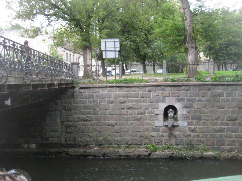 The Užupis Mermaid in Vilnius, Lithuania. Photo © by Kevin Plummer.