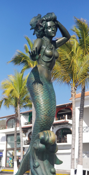 Triton & Mermaid in Puerto Vallarta.  Photo © by Philip Jepsen.
