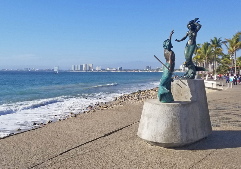 Triton & Mermaid in Puerto Vallarta.  Photo © by Philip Jepsen.
