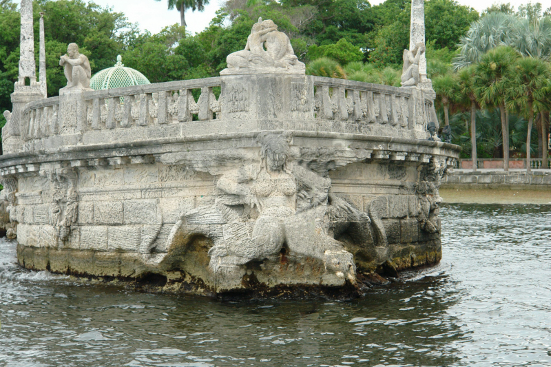 Villa Vizcaya's Mermaid Angel.  Photo © by Philip Jepsen.