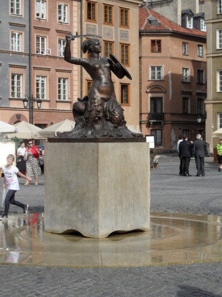 Warsaw Mermaid Statue.