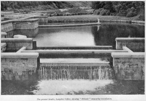 The mermaid statue at Langden Waterworks