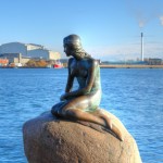 The Little Mermaid Statue in Copenhagen.