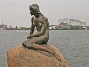 The Little Mermaid Statue in Copenhagen