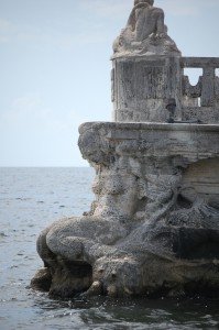 Vizcaya Stone Barge Stern Mermaid