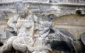 Vizcaya Stone Barge Stern Mermaid