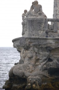 Vizcaya Stone Barge Stern Mermaid