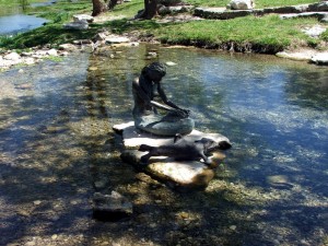 Indian Mermaid Sirena in Salado, Texas.