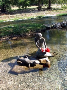 Indian Mermaid Sirena in Salado, Texas.