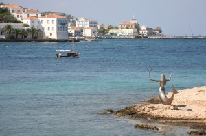 Mermaid Statue on Spetses island