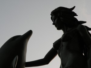 Mermaid & Dolphin at Acapulco's Sinfonia del Mar