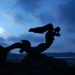 Mermaid statue "Sirena Magdalena" in Santander Spain