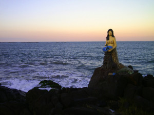 Mermaid statue in Barra Velha