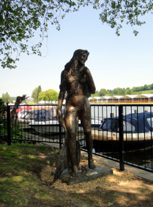 Ama of the Thames mermaid sculpture