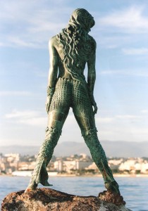 'Atlante' Mermaid sculpture in Cannes.