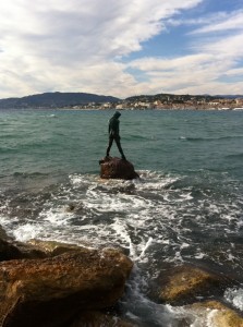 'Atlante' Mermaid Sculpture in Cannes.