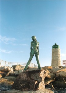 'Atlante' Mermaid Sculpture in Cannes.