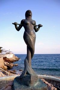 Astros Beach Mermaid Statue.