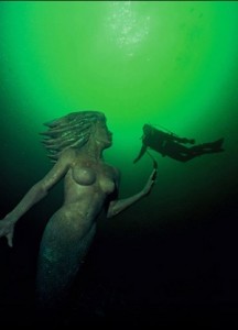 The Emerald Princess Mermaid Statue