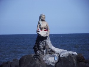 Mermaid statue in Barra Velha
