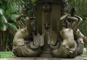 The Belém Mermaid Fountain.