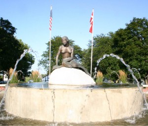 The Little Mermaid statue in Kimballton