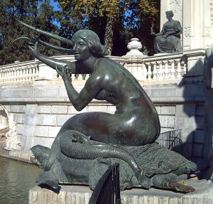Mermaid at Monumento a Alfonso XII