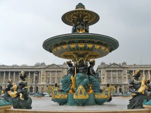 The fountain at Place de la Concorde