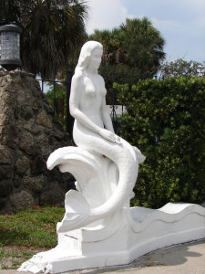 Weeki Wachee Parking Lot Mermaid Sculpture