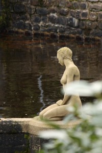 The mermaid statue at Langden Waterworks
