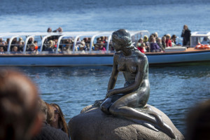The Little Mermaid Statue in Copenhagen