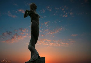Astros Beach Mermaid Statue.