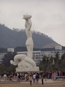 Shekou Mermaid Statue in Shenzhen