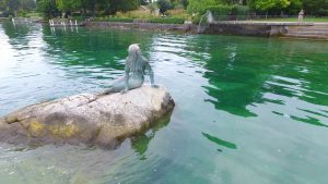 Mermaid Statue on Lake Geneva