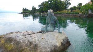 Mermaid Statue on Lake Geneva