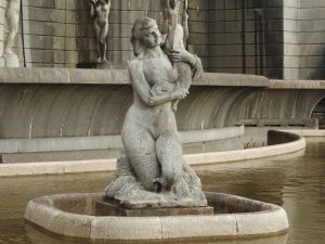 Mermaid at Fonte Luminosa in Lisbon