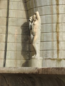 Caryatid at Fonte Luminosa in Lisbon